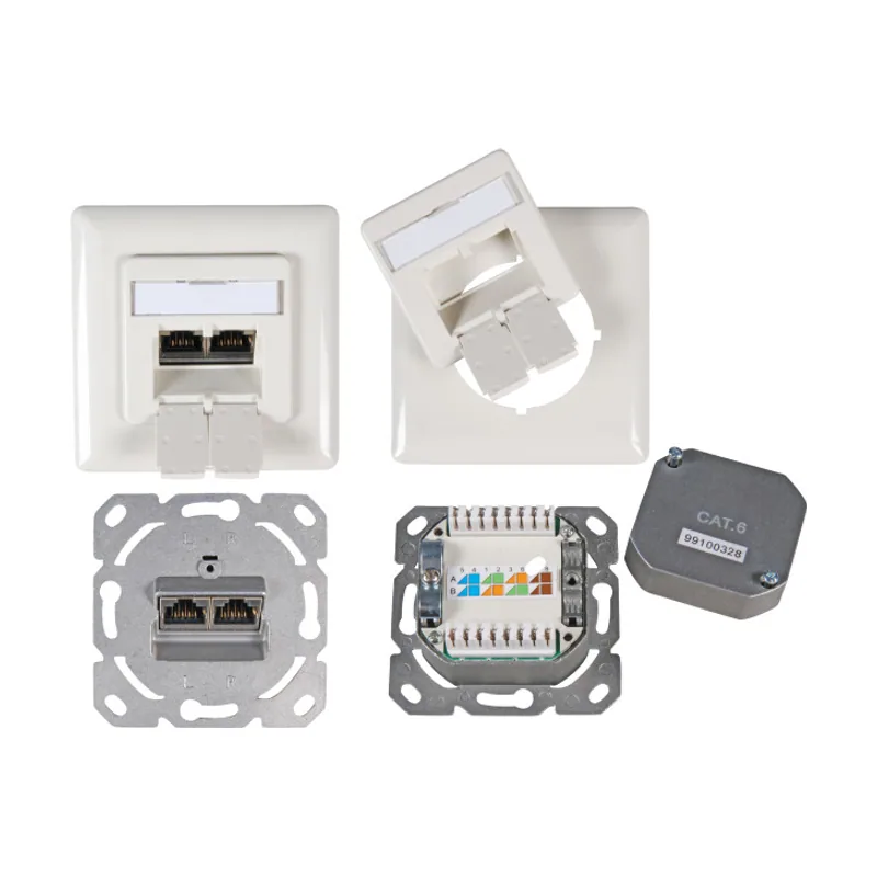 ET-25211.2V1 toma de corriente 2 x RJ-45