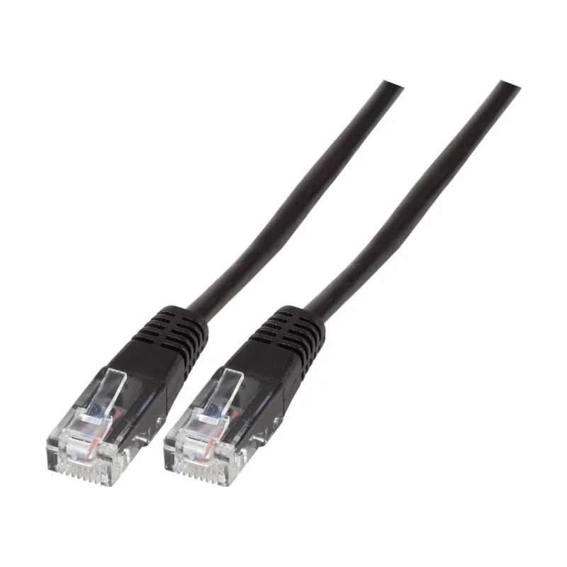 K2422.1,5 cable de red Negro 1,5 m