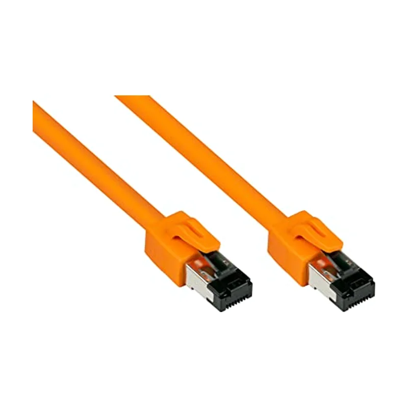 Alcasa 8080-010O cable de red Naranja 1 m Cat8.1 S/FTP S-STP