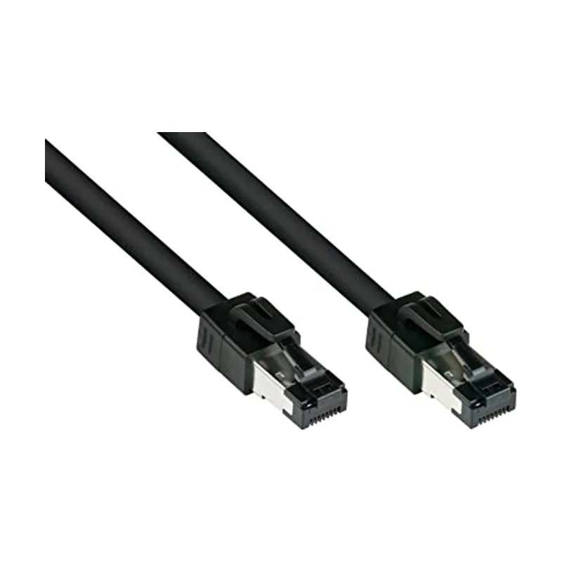 Alcasa 8080-005S cable de red Negro 0,5 m Cat8.1 S/FTP S-STP