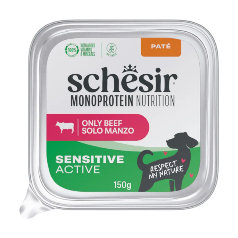 Schesir 150 g Monoprotein Tarrina Ternera paté