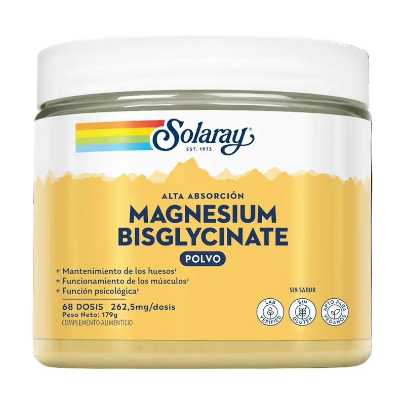 Polvo Magnesio Bisglycinate 68 Dosis