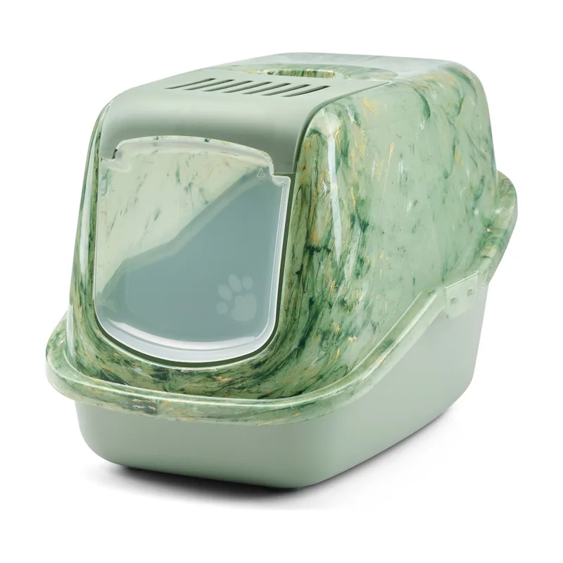 Arenero cubierto Nestor Marble para gatos