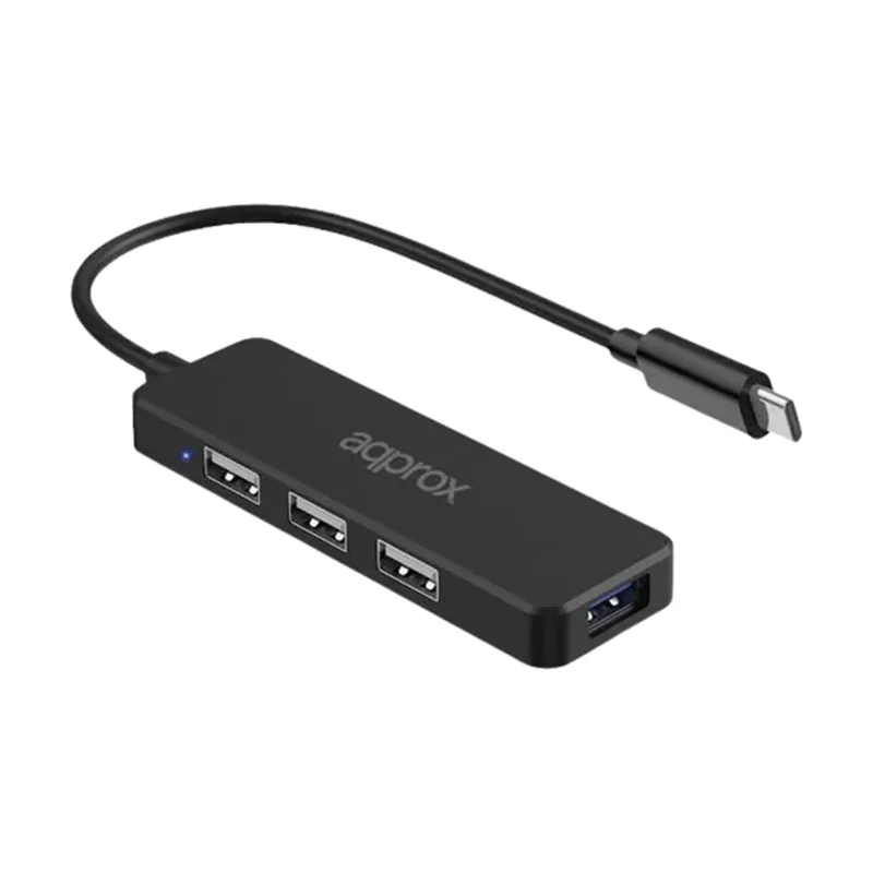 Hub USB Tipo-C 3USB 2.0 + 1Puerto USB 3.0