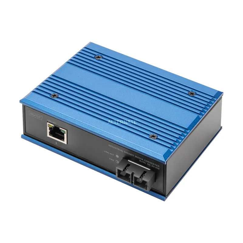 Convertidor de medios Gigabit industrial RJ45
