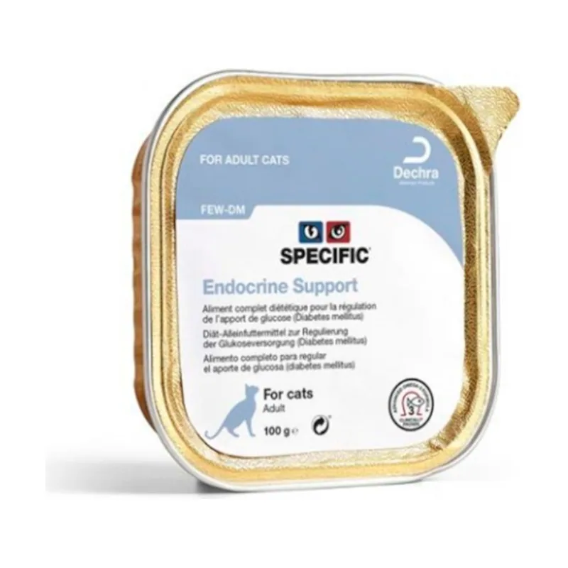 Specific 100 g Adult FEW-DM Endocrine Support tarrina para gatos