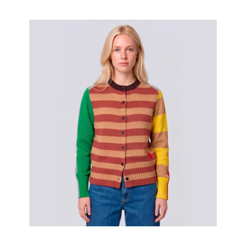 Cárdigan patchwork a rayas Mcoesordio 2626346023200