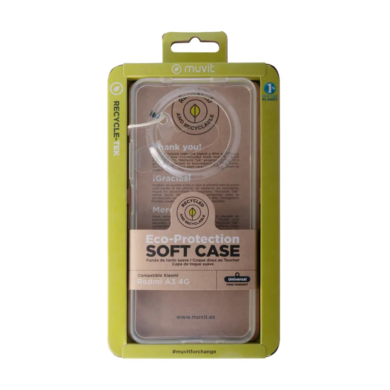 For change funda recycletek compatible con xiaomi redmi a3 4g