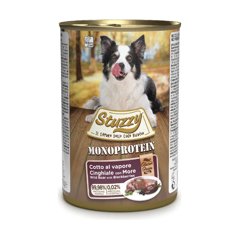 Stuzzy 400 g Monoprotein Jabalí y Moras lata