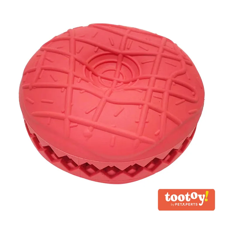 Tootoy! Chew Strawberry Donut Treat Dispenser juguete para perros