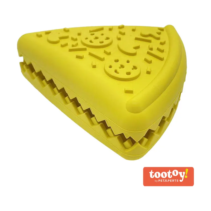 Tootoy! Chew Cheese Pizza Treat Dispenser juguete para perros