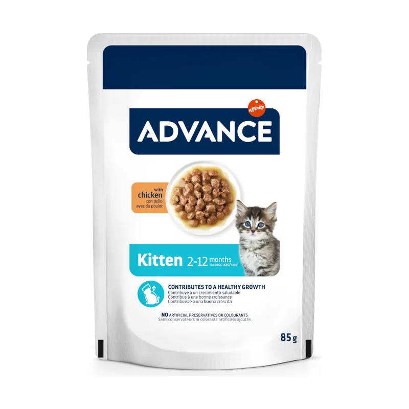 Advance 85 g Kitten Pollo en salsa sobre