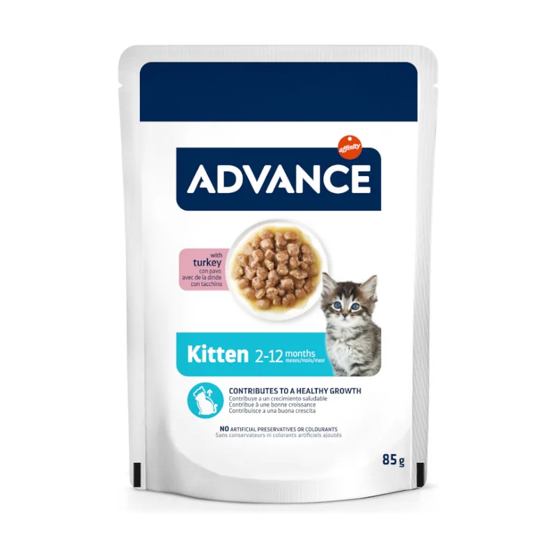 Advance 85 g Kitten Pavo en salsa sobre