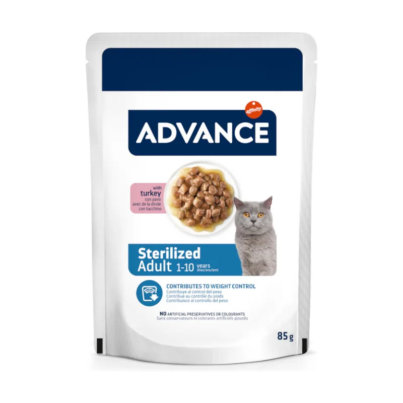 Advance 85 g Adult Sterilized Pavo en salsa sobre
