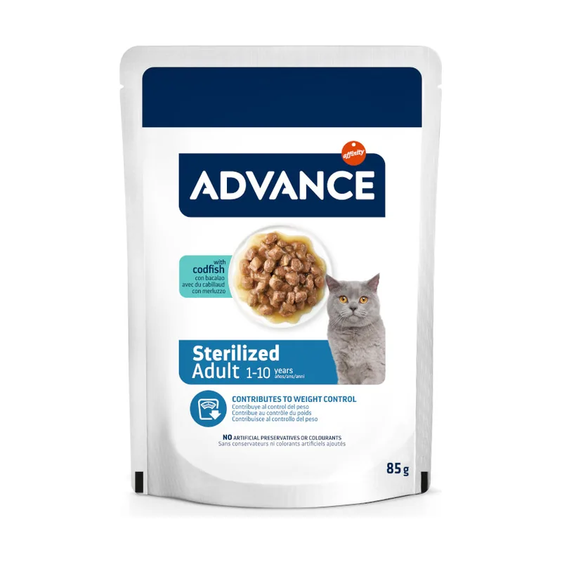 Advance 85 g Sterilized Adult Bacalao sobres