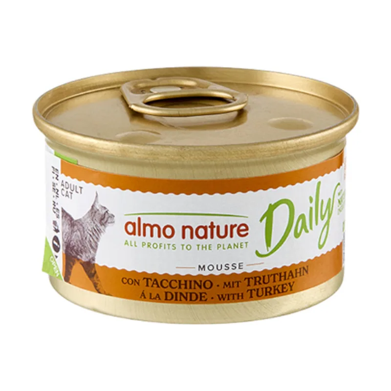 Almo Nature 85 g Daily Mousse de Pavo lata