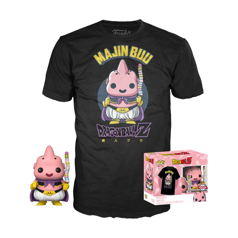 Dragon Ball Z Booble Head Pop N° XX Buu con Hielo + Camiseta L
