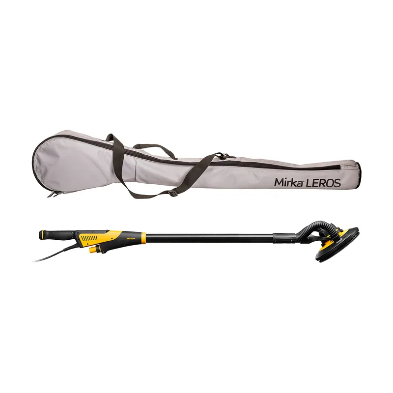 LEROS Lijadora excéntrica de pared y techo con flexibilidad de 180° 225 mm diámetro y bolsa de transporte