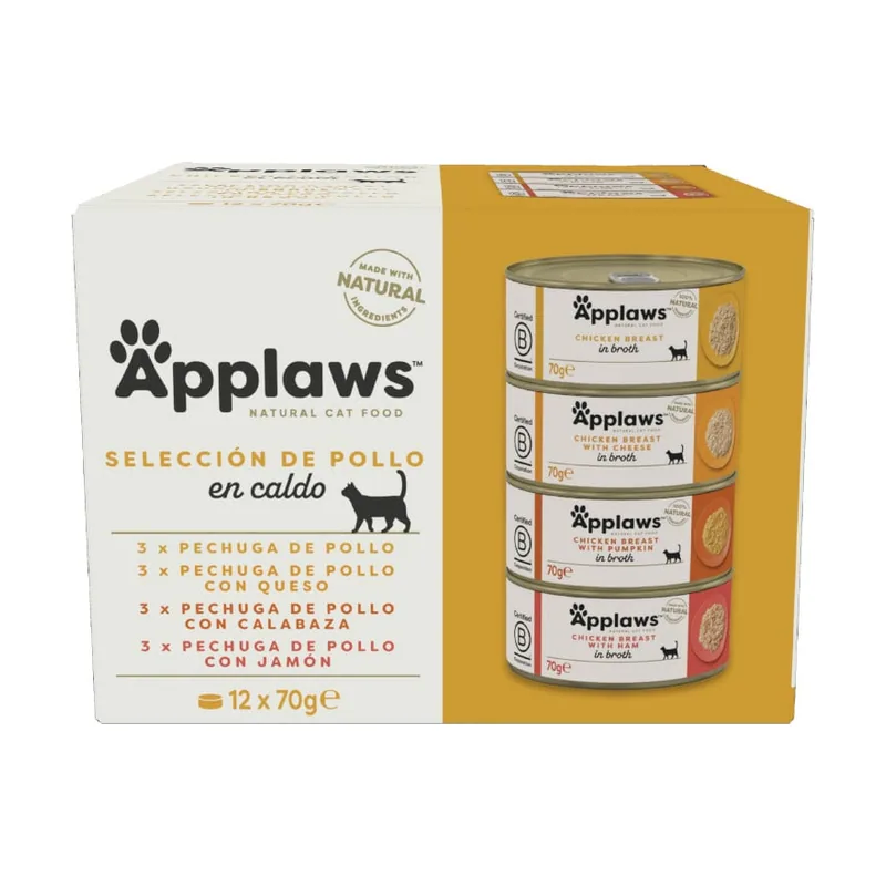 Applaws 12 latas x 70 g Chicken Collection Lata