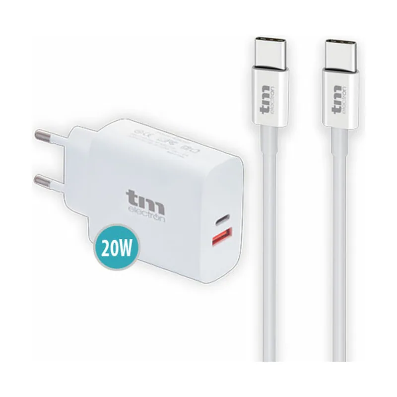 Cargador PD 20W MAS Cable USB C A USB C