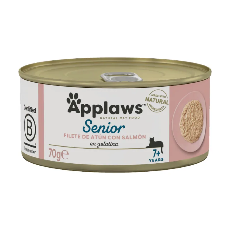 Applaws 70 g Senior Atún y Salmón lata en gelatina