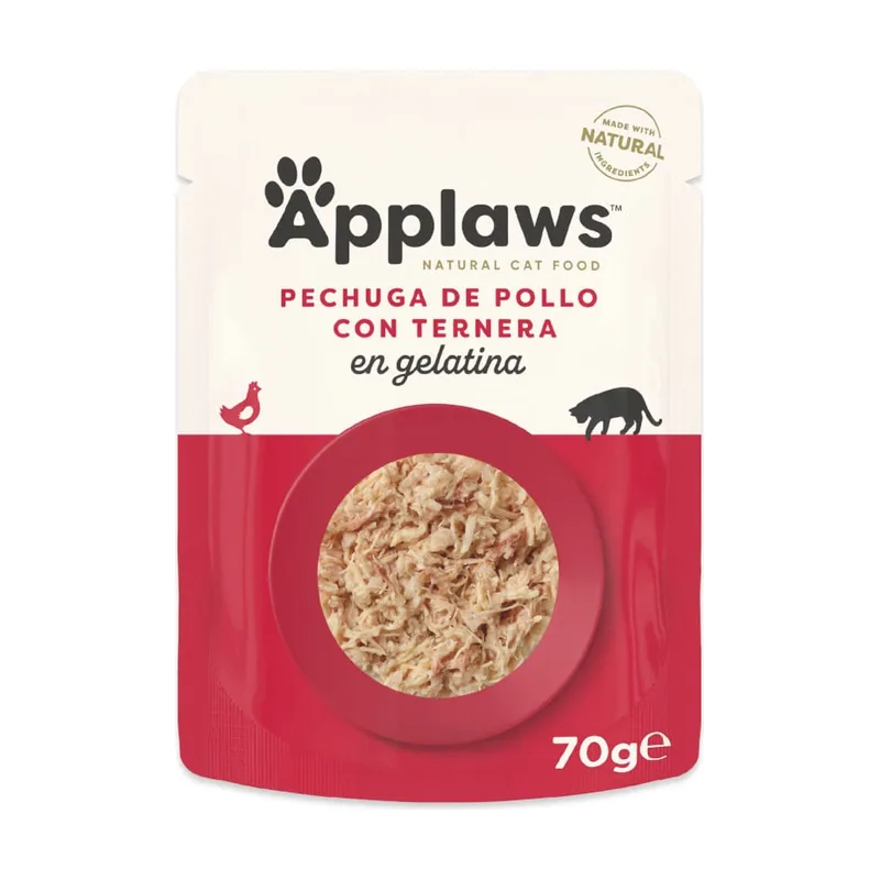 Applaws 70 g Pollo y Ternera en gelatina sobre