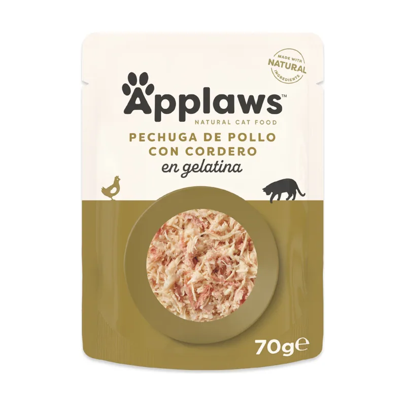 Applaws 70 g Pollo y Cordero en gelatina sobre