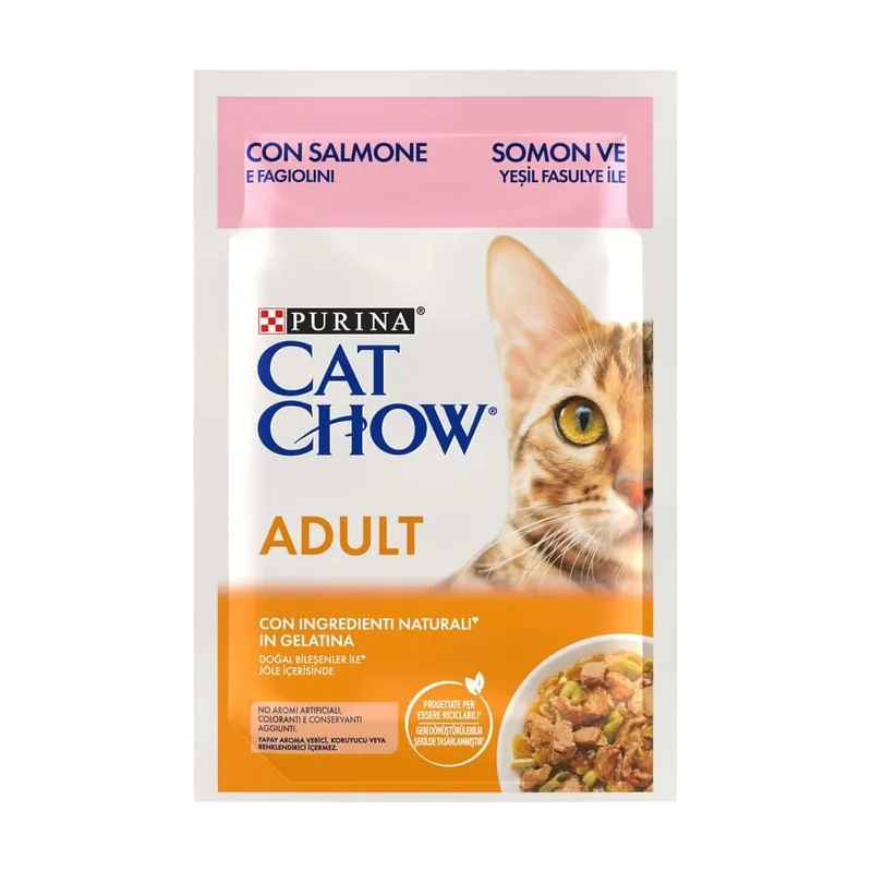 Cat 85 g Chow Salmón en Gelatina sobres