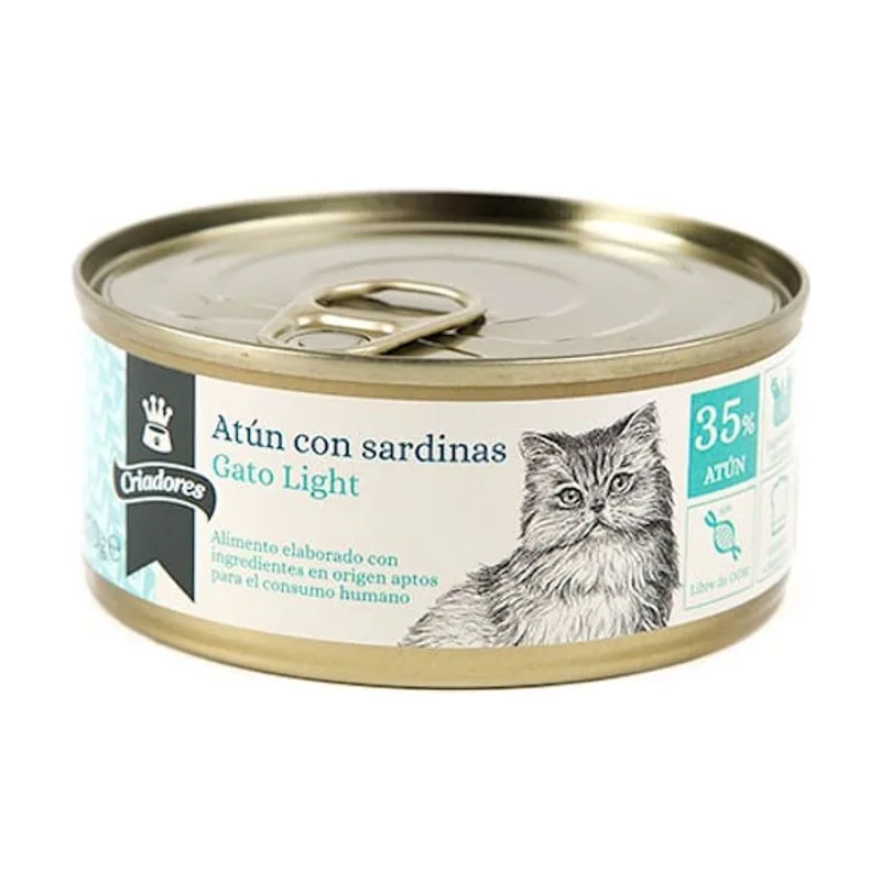 Criadores 170 g Light Atún y Sardinas lata