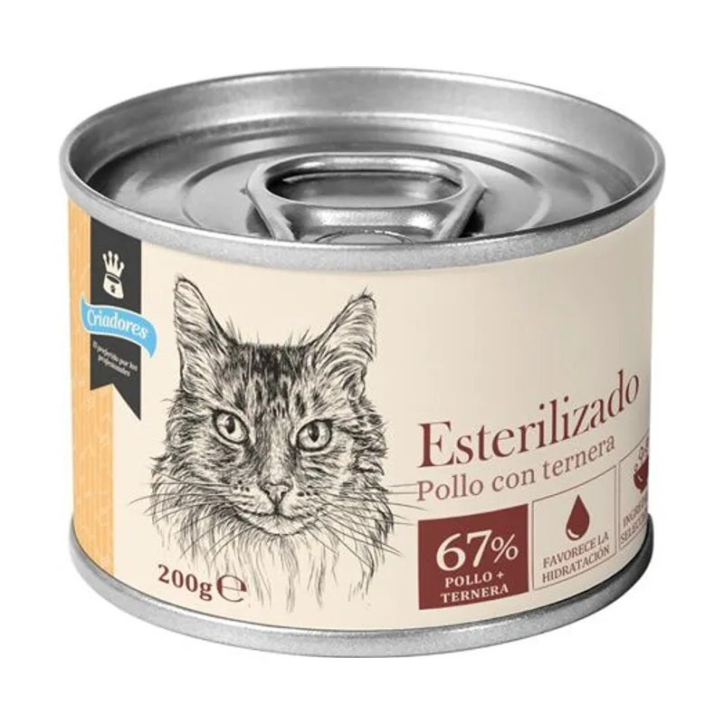 Criadores 200 g Esterilizado Paté Pollo y Ternera lata