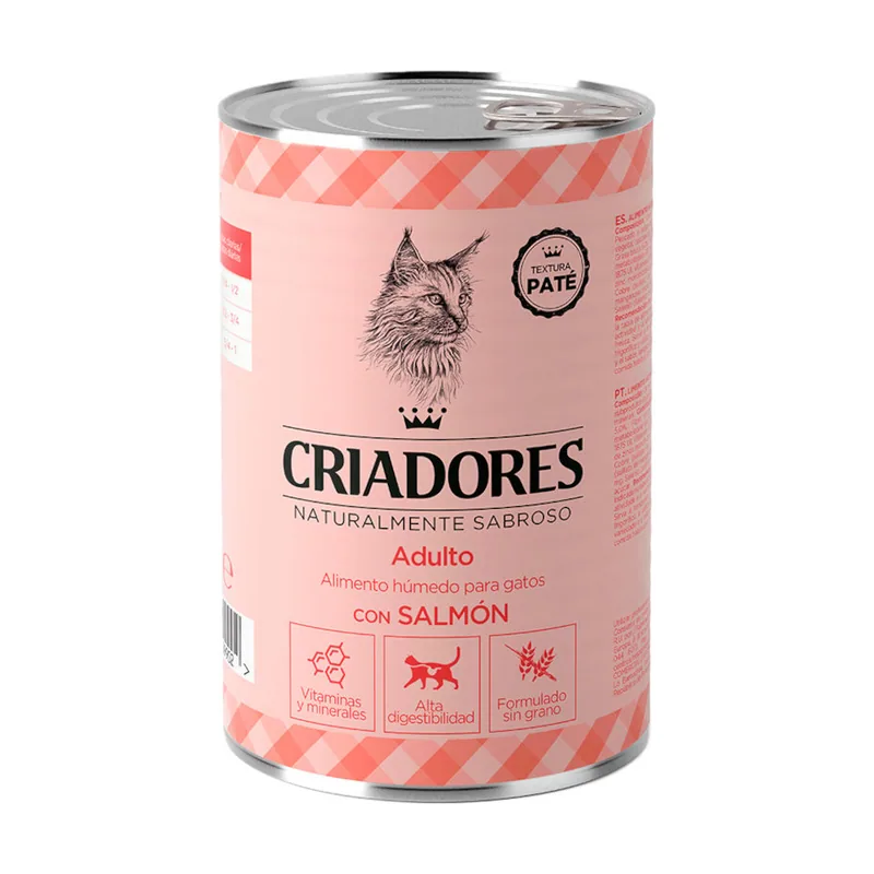 Criadores 400 g Adulto con Salmón lata