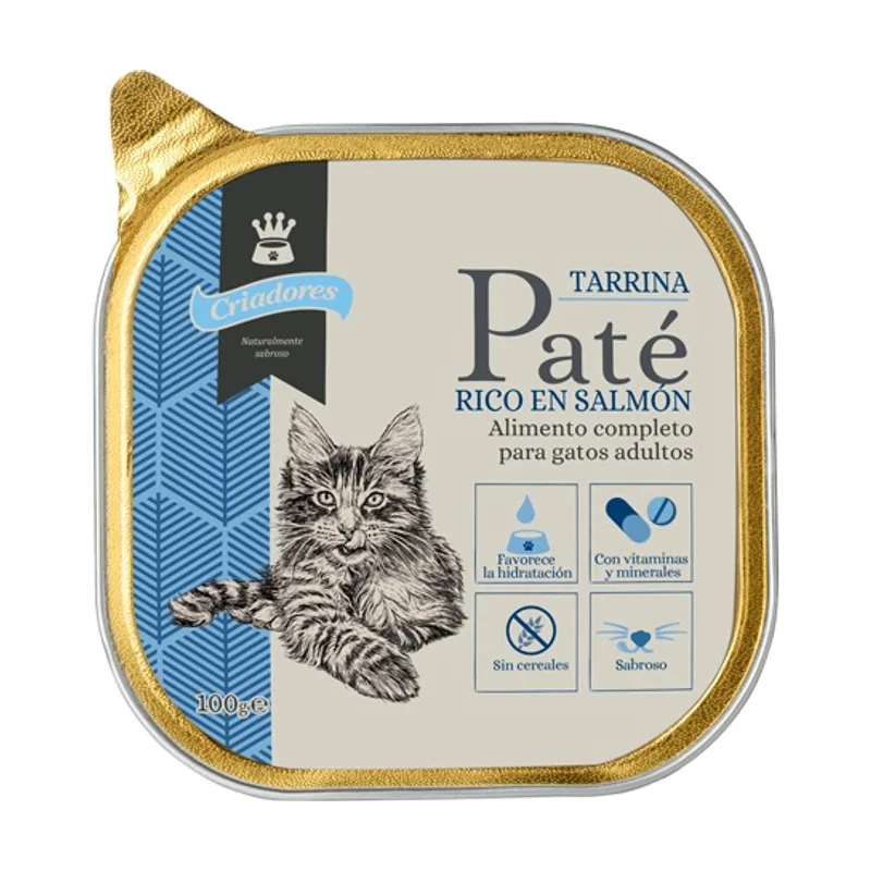 Criadores 100 g Adulto Salmón en paté tarrina