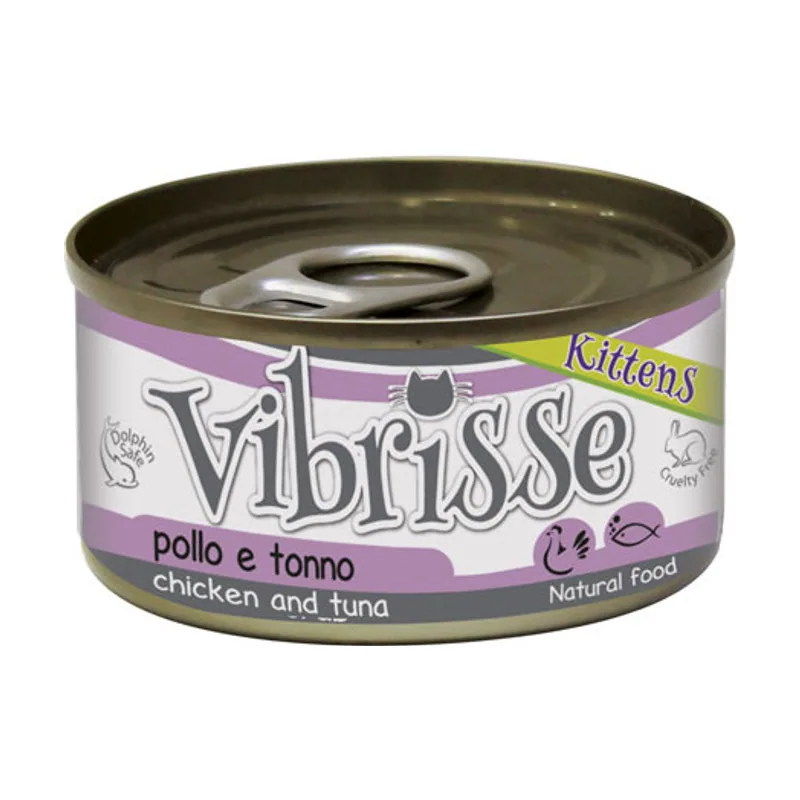 Croci 70 g Kitten Vibrisse Atún y Pollo lata