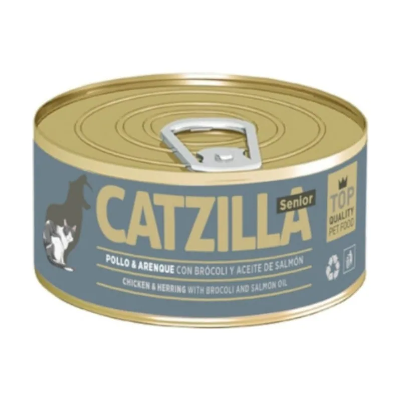 Catzilla 100 g Pollo con Arenque Senior lata