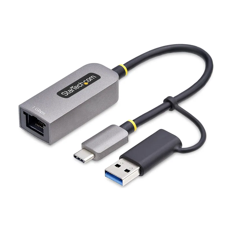 Adaptador USB-C a Ethernet con Dongle USB-A
