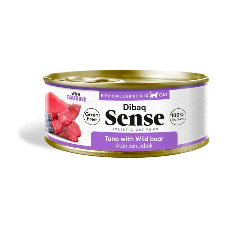 Dibaq 70 g Sense Hypoallergenic Grain Free Atún y Jabalí lata