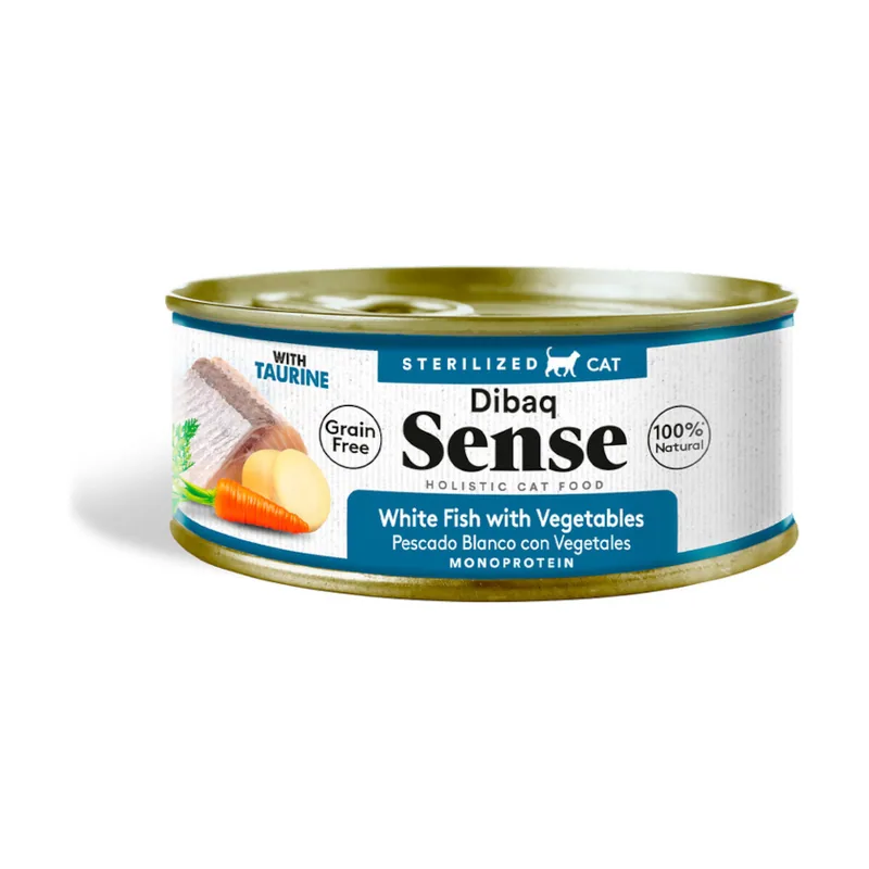 Dibaq 70 g Sense Sterilized Grain Free Pescado Blanco con Vegetales latapara