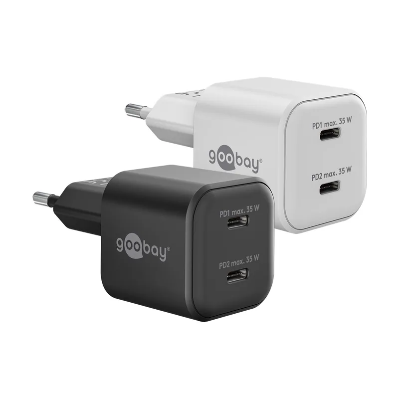 Cargador USB-C GAN 35 W con Power Delivery