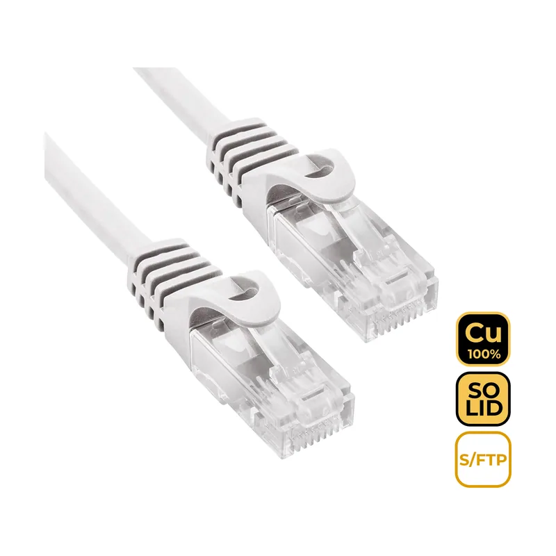 Cable de Red S-FTP Cat.6A CU LSZH Gris 3 m