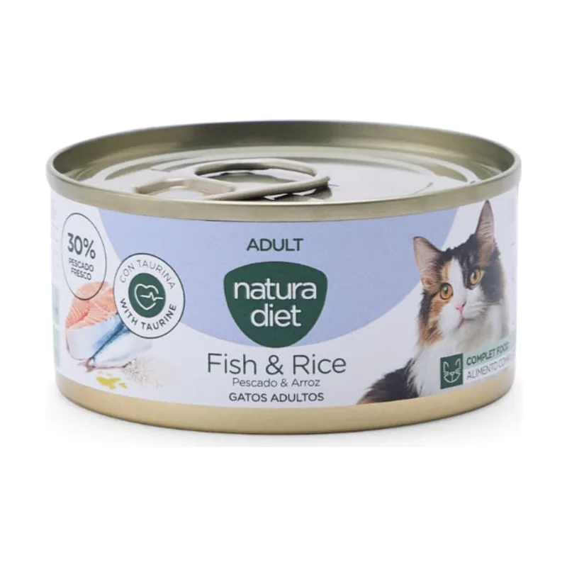 Natura Diet 85 g Adult Pescado y Arroz lata