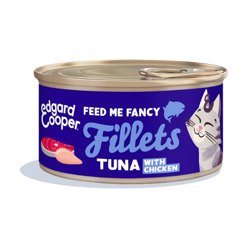 Edgard & Cooper 70 g Filetes de Atún y Pollo lata