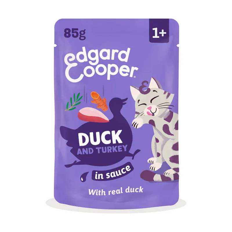 Edgard & Cooper 85 g Pato & Pavo sobre en salsa