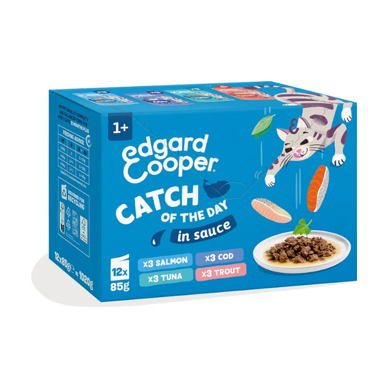 Edgard & Cooper 12 x 85 g Selección Captura del Día sobre en salsa