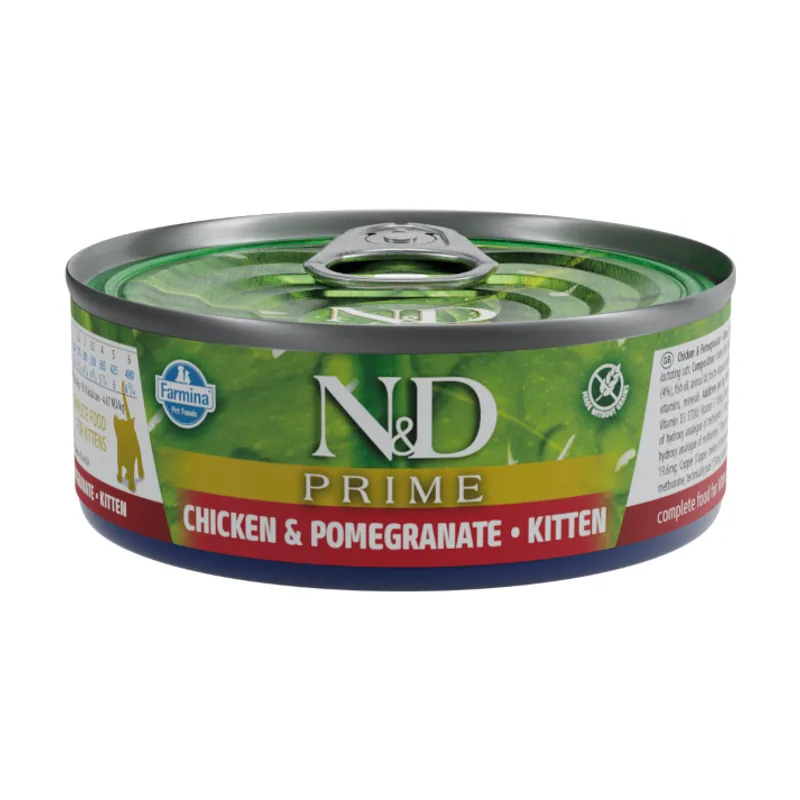 Farmina 70 g N&D Prime Kitten Pollo y Granada lata