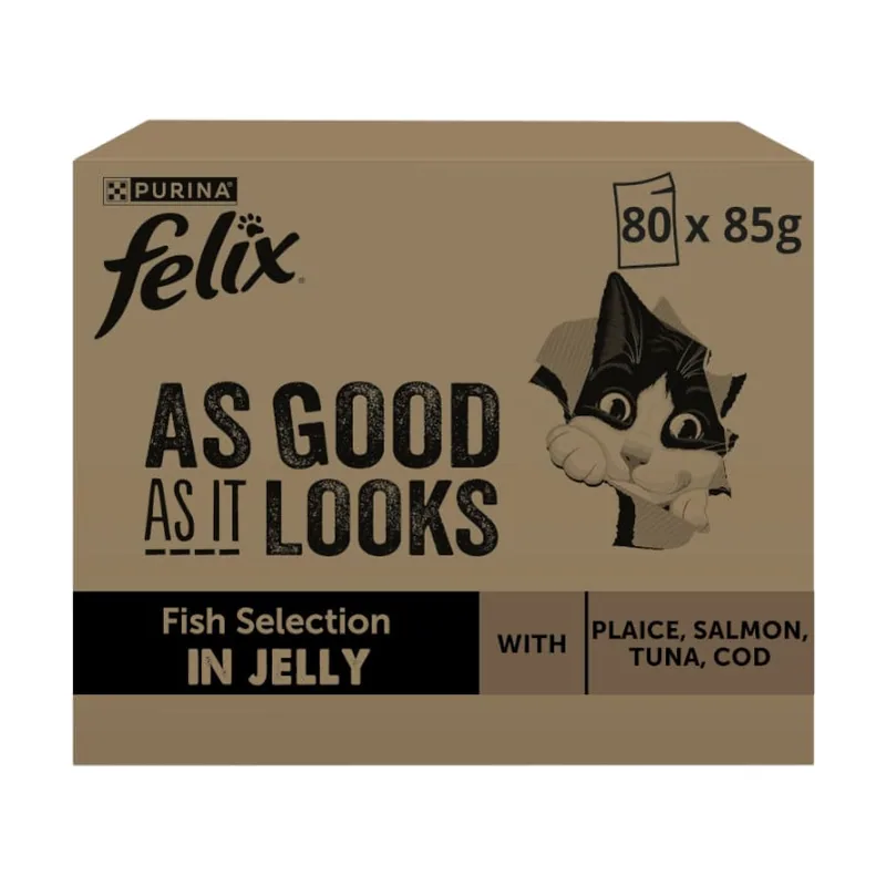 Felix 80 sobres x 85 g Fantastic Festín del Mar sobres en gelatina