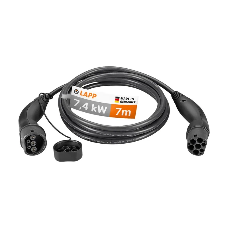 Lapp ÖLFLEX 5555934006 cable de carga para vehículo eléctrico Negro Type 2 1 7 m