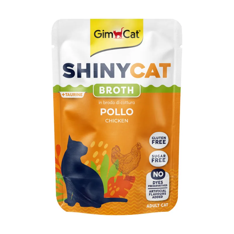 GimCat 70 g Shiny Caldo de pollo