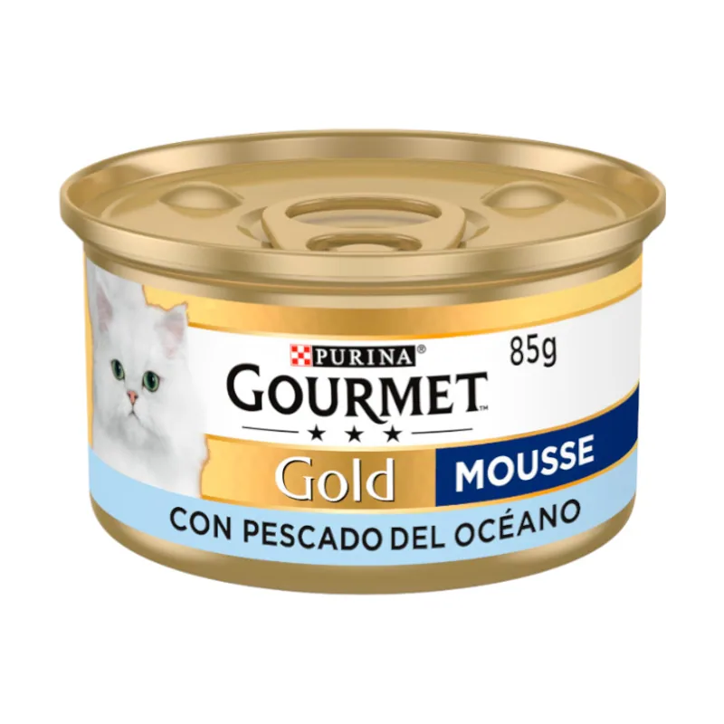Gourmet 85 g Gold Mousse de Pescados del Océano lata