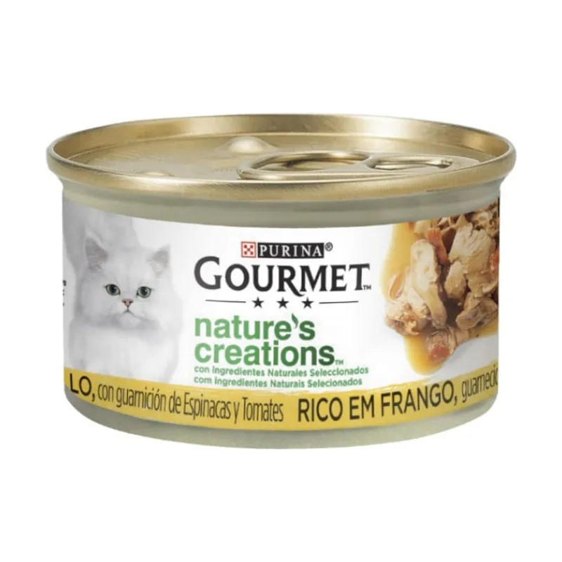 Gourmet 85 g Nature's Creations Mini Filetes de Pollo lata