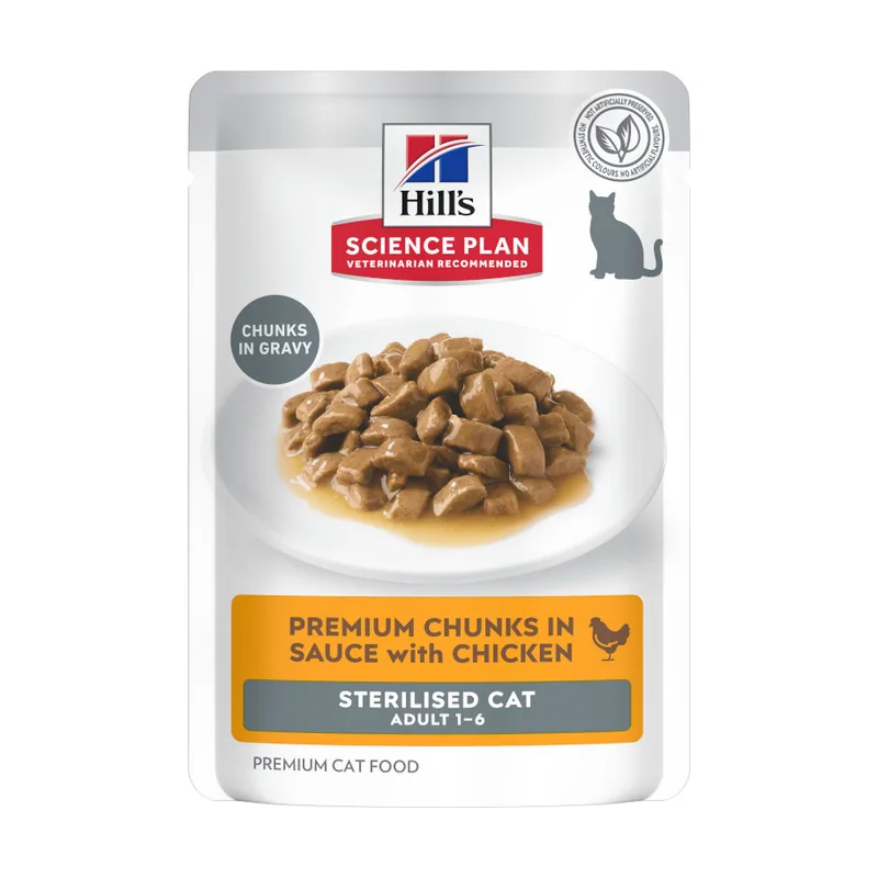 Hill's 85 g Science Plan Sterilized Young Adult Pollo sobre